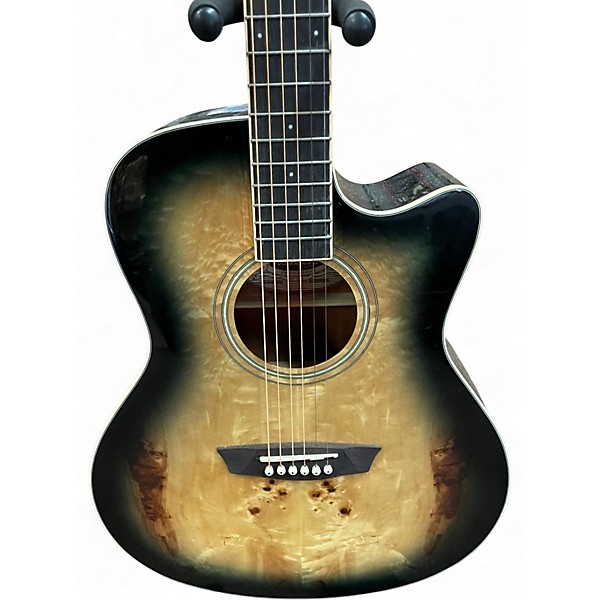 Used Washburn DFBACEB 2 Color Sunburst Acoustic Electric Guitar