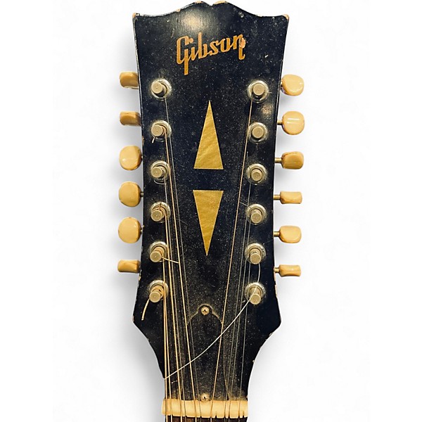 Vintage 1960s Gibson B45 Natural 12 String Acoustic Electric Guitar