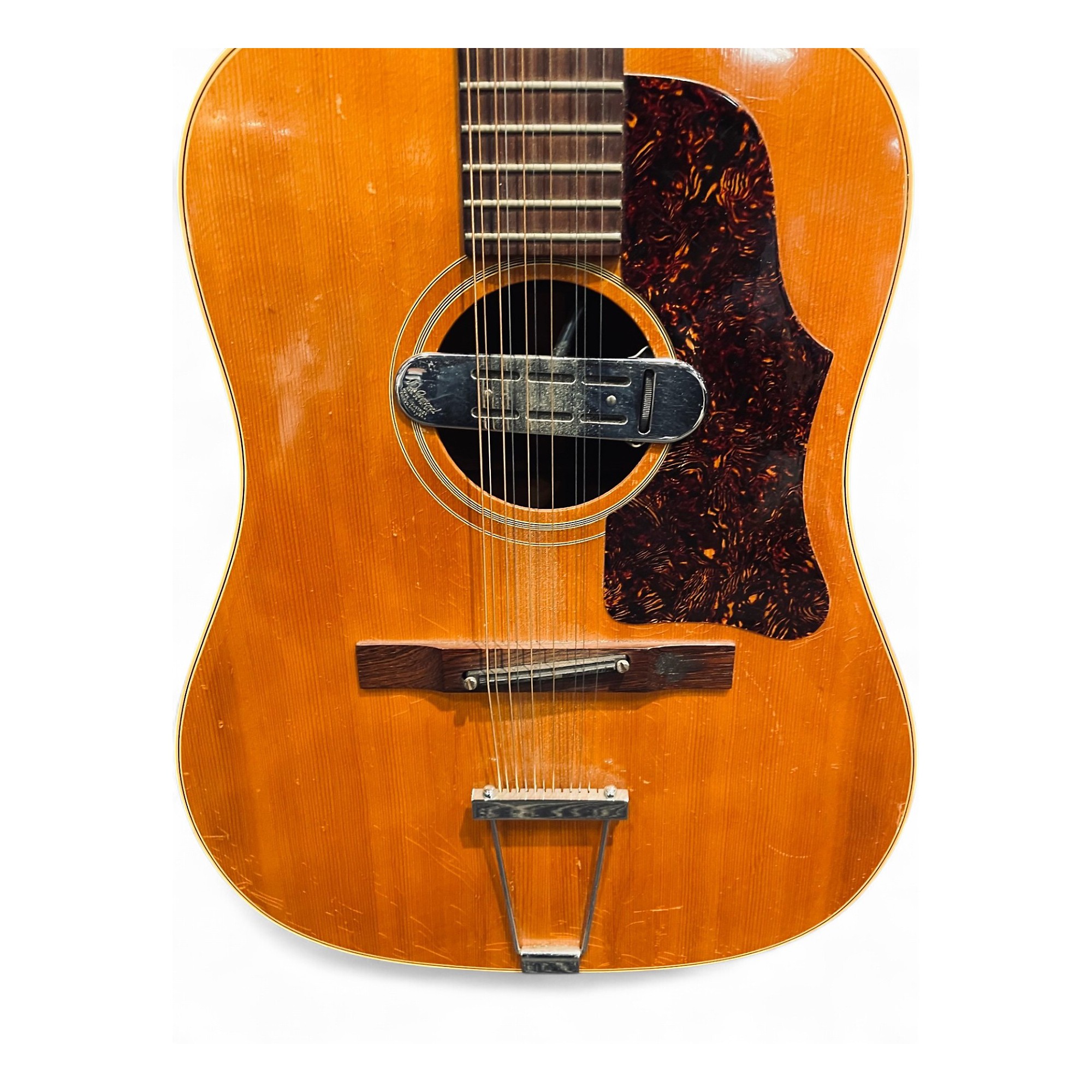 Vintage 1960s Gibson B45 Natural 12 String Acoustic Electric