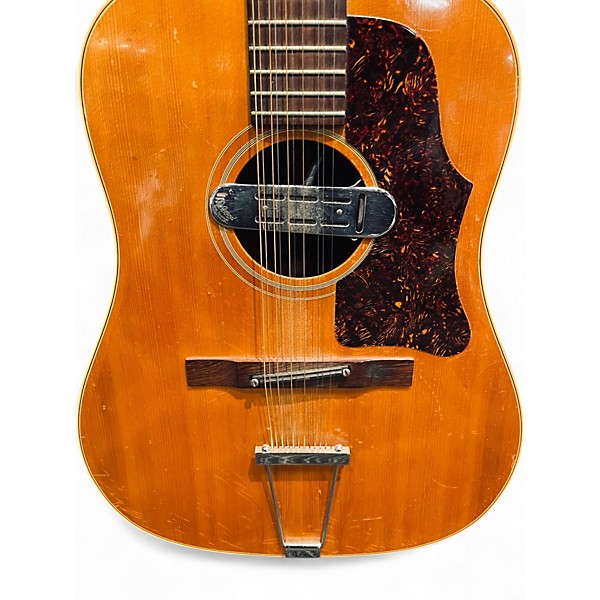 Vintage 1960s Gibson B45 Natural 12 String Acoustic Electric Guitar