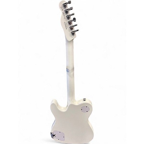 Used Fender JA90 Jim Adkins Thinline Telecaster Arctic White Hollow Body Electric Guitar