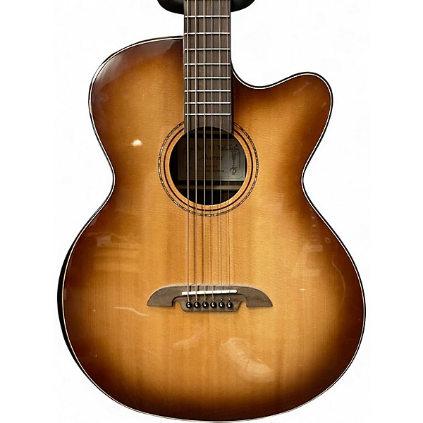 Used Alvarez ABT710 Baritone Artist Series Shadow Burst Acoustic Electric Guitar