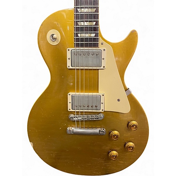 Used Gibson 1957 Reissue Murphy Aged Les Paul Gold Top Solid Body Electric Guitar