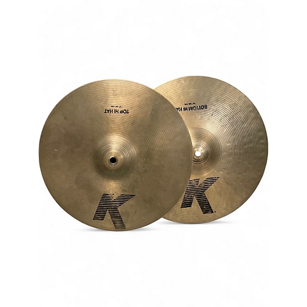 Used Zildjian 14in K Hi Hat Pair Cymbal