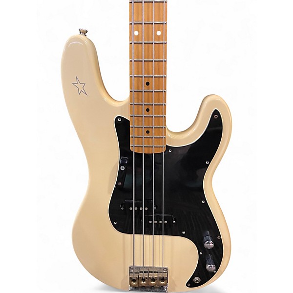 Used Epiphone ACCU BASS Antique White Electric Bass Guitar