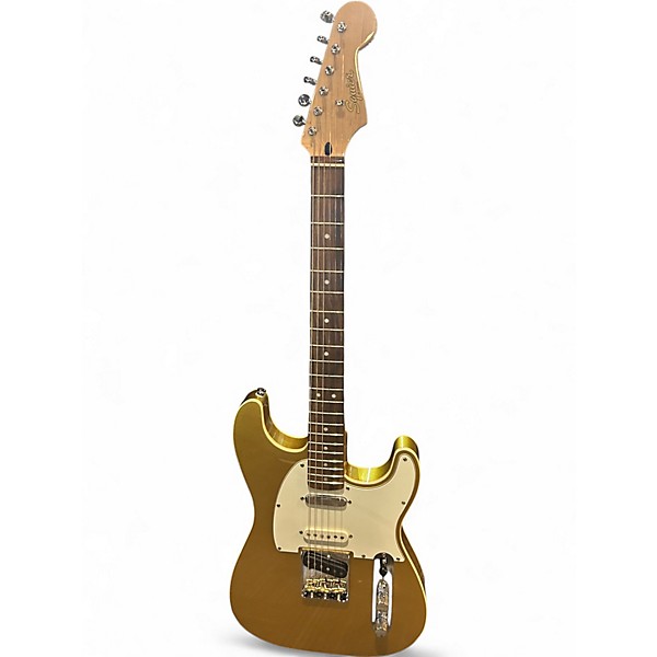 Used Squier Paranormal Nashville Stratocaster Aztec Gold Solid Body Electric Guitar