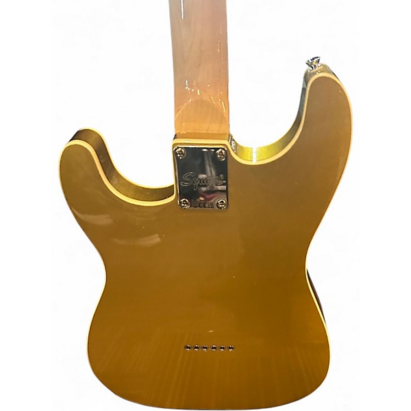 Used Squier Paranormal Nashville Stratocaster Aztec Gold Solid Body Electric Guitar