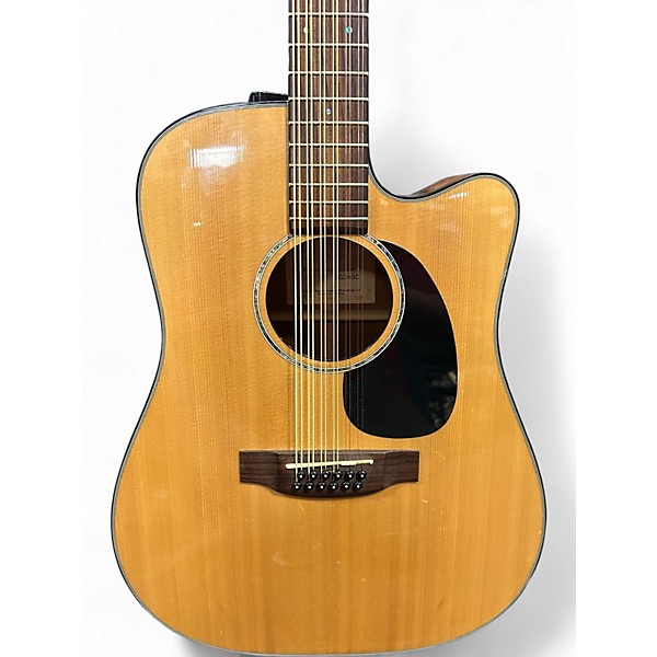 Used Takamine EG345C Natural 12 String Acoustic Electric Guitar