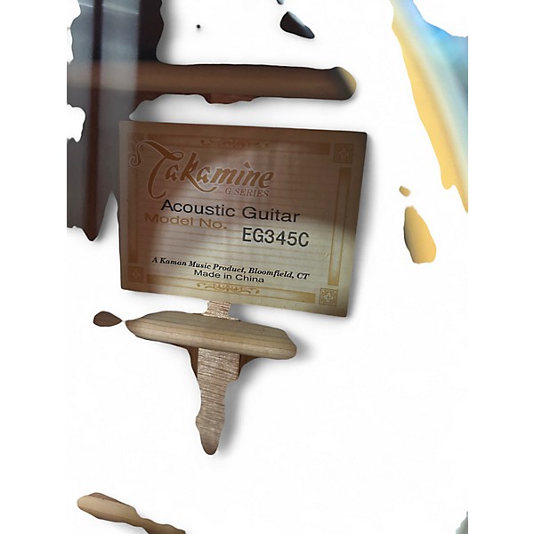 Used Takamine EG345C Natural 12 String Acoustic Electric Guitar