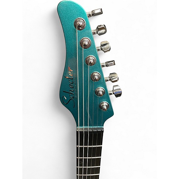 Used Schecter Guitar Research Aaron Marshall AM6 Arctic Jade Solid Body Electric Guitar