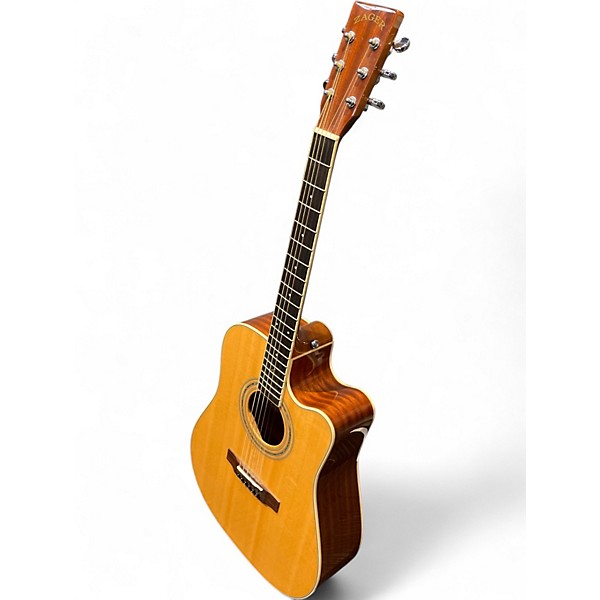 Used Zager ZAD50CEN Natural Acoustic Electric Guitar