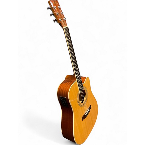 Used Zager ZAD50CEN Natural Acoustic Electric Guitar