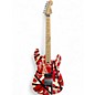 Used EVH Striped Series Red, Black & White Solid Body Electric Guitar thumbnail