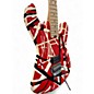 Used EVH Striped Series Red, Black & White Solid Body Electric Guitar