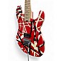 Used EVH Striped Series Red, Black & White Solid Body Electric Guitar