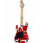 Used EVH Striped Series Red, Black & White Solid Body Electric Guitar