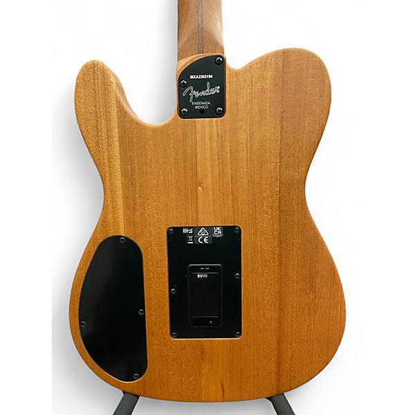 Used 2022 Fender Acoustasonic Player Telecaster Alpine White Acoustic Electric Guitar