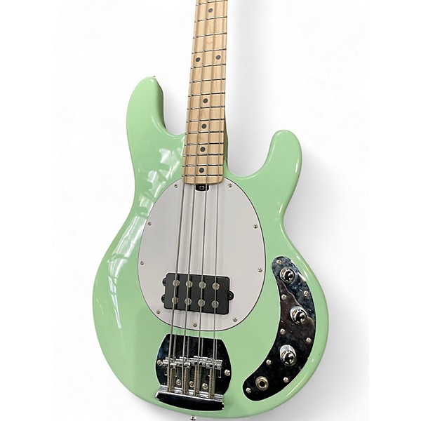 Used Sterling by Music Man STINGRAY S.U.B. RAY4 Mint Green Electric Bass Guitar