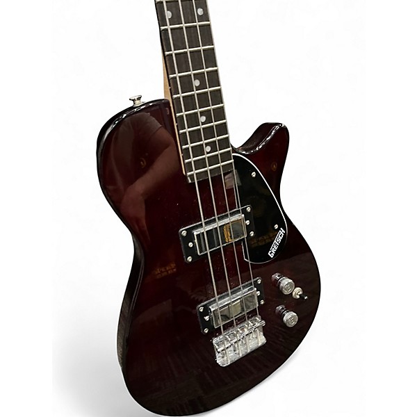 Used Gretsch Guitars treamliner Jet Club Bass Single-Cut Short-Scale Walnut Electric Bass Guitar