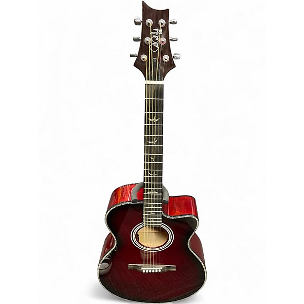 Used PRS Angelus A50 SE Crimson Red Burst Acoustic Electric Guitar