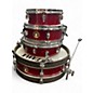 Used TAMA 4 Piece club jam pancake red Drum Kit thumbnail