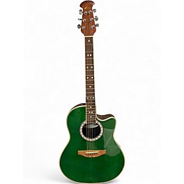 Used Ovation CELEBRITY Green Acoustic Electric Guitar