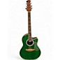 Used Ovation CELEBRITY Green Acoustic Electric Guitar thumbnail