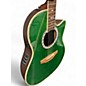 Used Ovation CELEBRITY Green Acoustic Electric Guitar