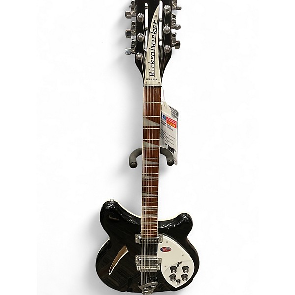 Used Rickenbacker 360/12 Black Hollow Body Electric Guitar