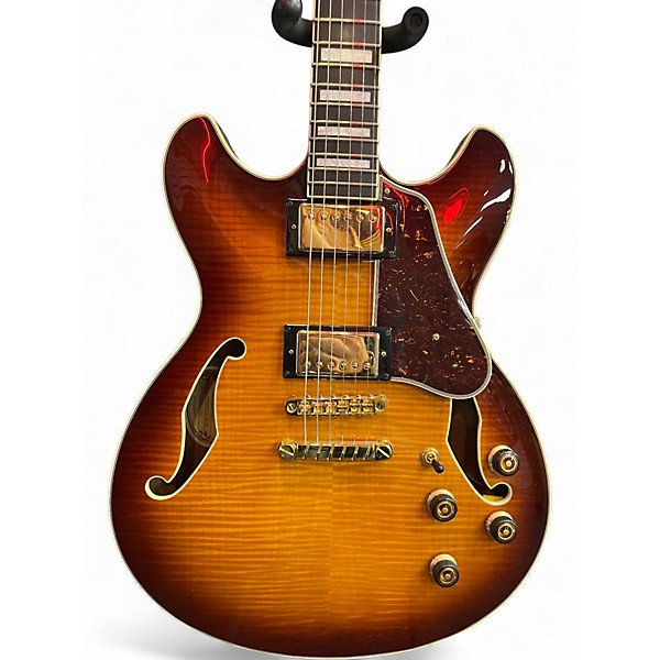 Used Ibanez AS93FM Violin Sunbust Hollow Body Electric Guitar