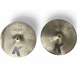 Used Zildjian 13in K Custom Dark Hi Hat Pair Cymbal