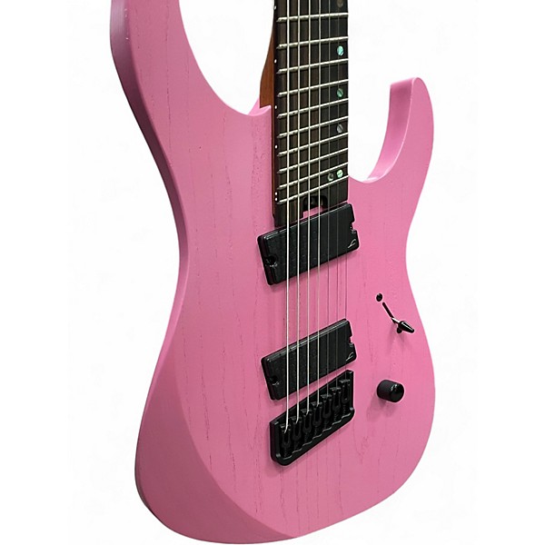 Used Legator N7FP Flamingo Pink Solid Body Electric Guitar
