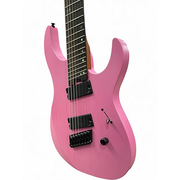 Used Legator N7FP Flamingo Pink Solid Body Electric Guitar