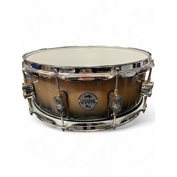 Used PDP by DW 6.5X14 Concept Maple Snare 2 Color Sunburst Drum
