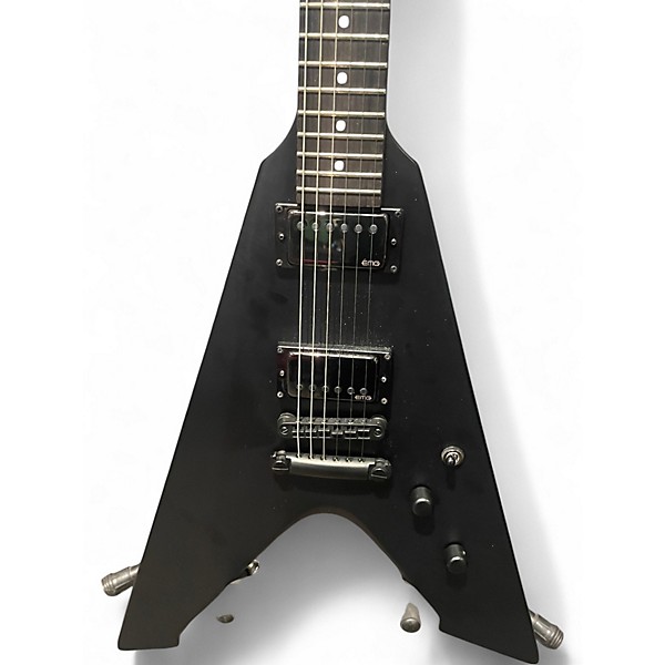 Used ESP LTD James Hetfield Signature Vulture Satin Black Solid Body Electric Guitar