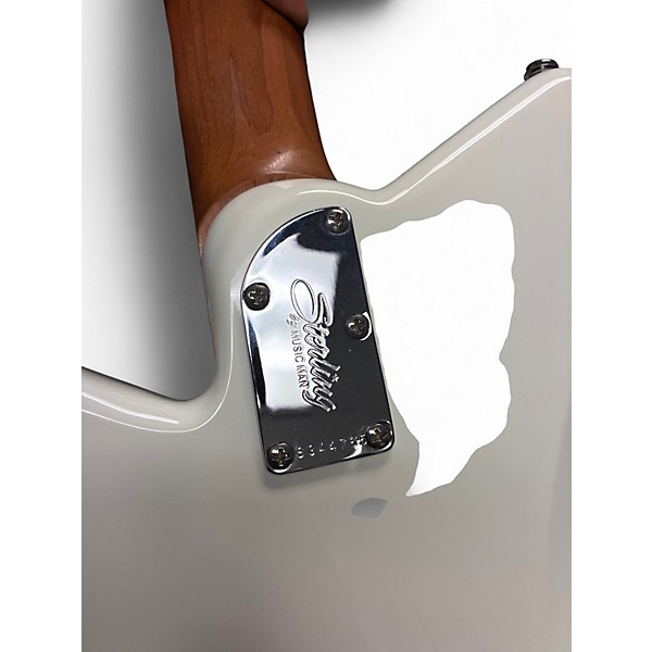 Used Sterling by Music Man Mariposa White Solid Body Electric Guitar