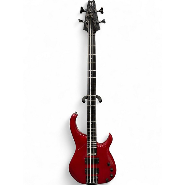 Used Modulus Guitars Q4 Quantum TRANS RED Electric Bass Guitar