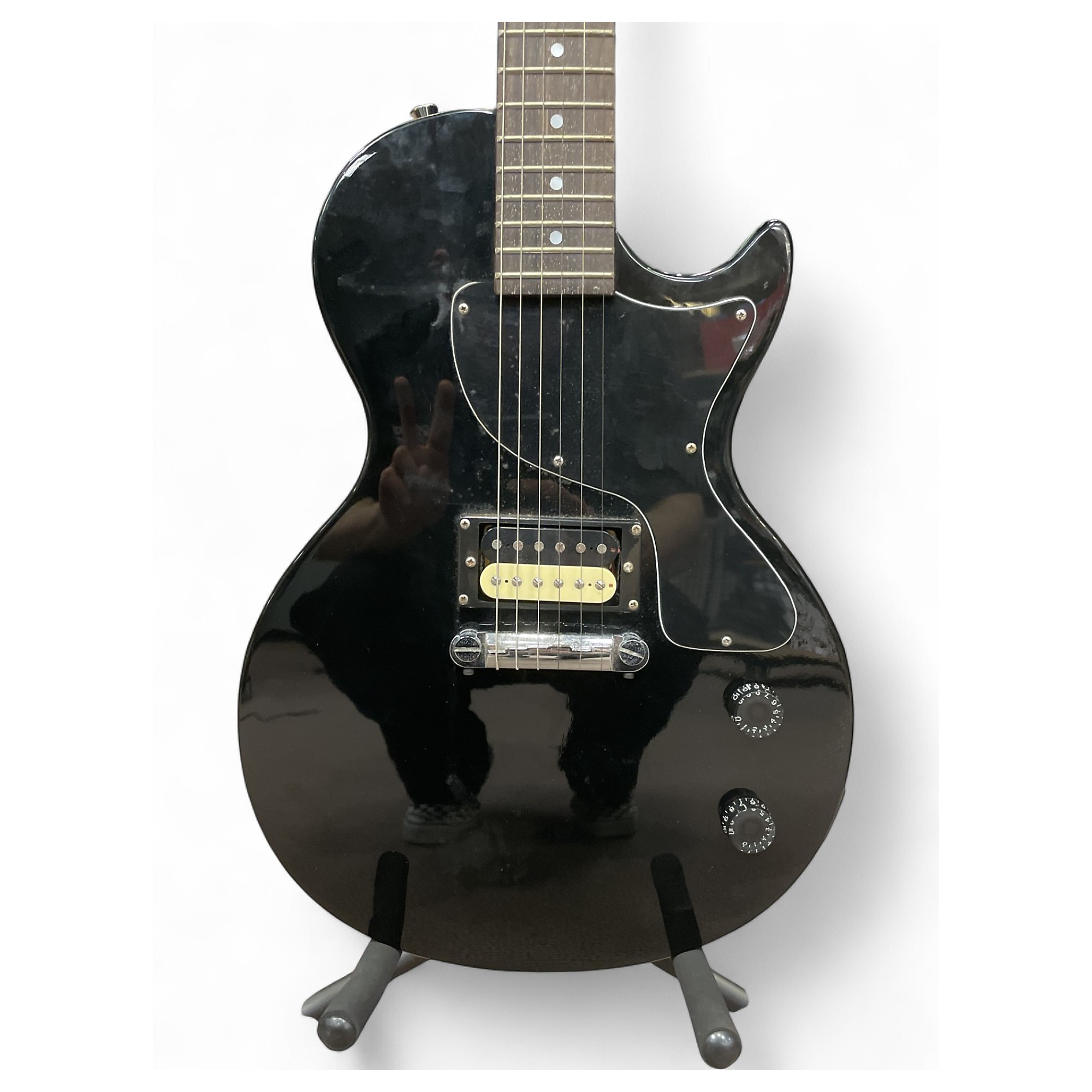 Used Epiphone Les Paul Junior Black Solid Body Electric Guitar