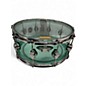 Used DW 14X5.5 Design Series Acrylic Snare Green Drum