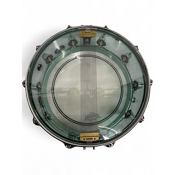 Used DW 14X5.5 Design Series Acrylic Snare Green Drum