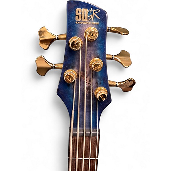 Used 2024 Ibanez SR2605 PREMIUM Cerulean Blue Electric Bass Guitar