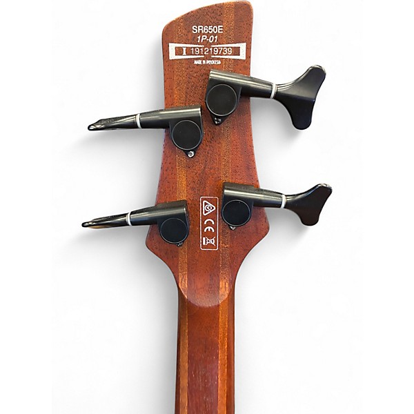 Used Ibanez SR650E Antique Brown Stained Electric Bass Guitar