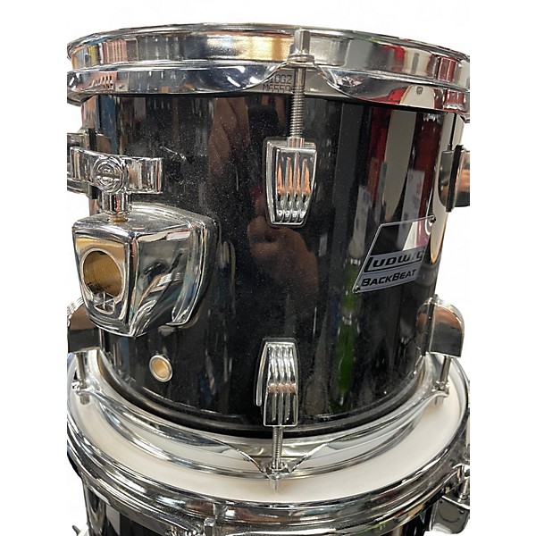 Used Ludwig 5 Piece Backbeat Black Sparkle Drum Kit