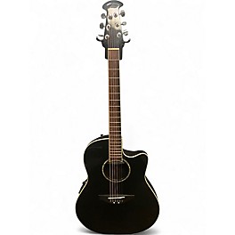 Used Ovation CC-057 Celebrity Black Acoustic Electric Guitar