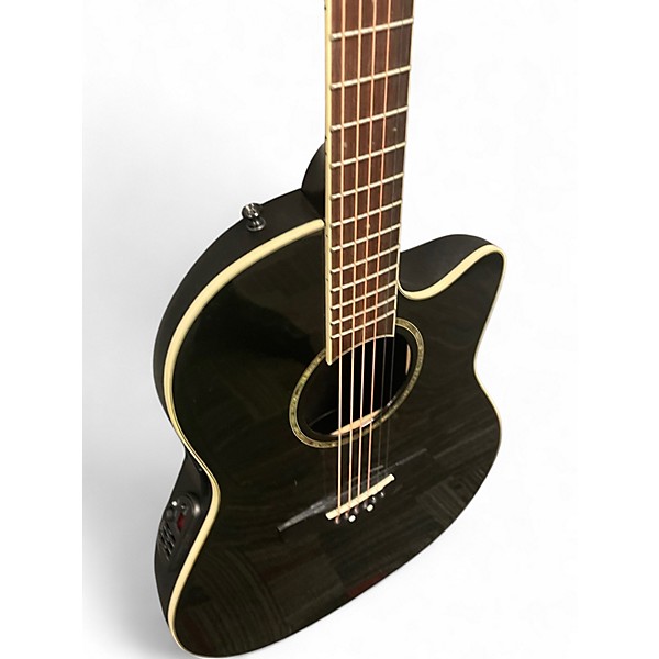 Used Ovation CC-057 Celebrity Black Acoustic Electric Guitar