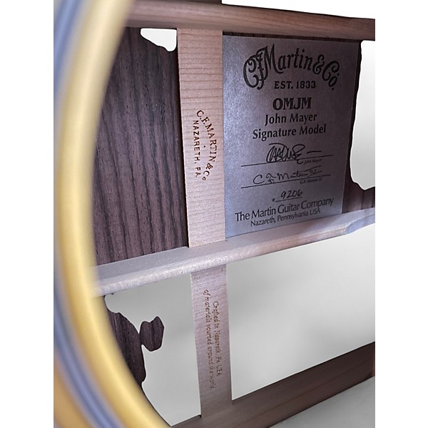 Used Martin OMJM John Mayer Signature Natural Acoustic Electric Guitar