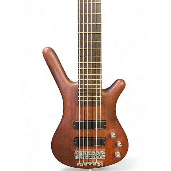 Used Warwick Pro Series Corvette Standard 6 String Natural Electric Bass Guitar