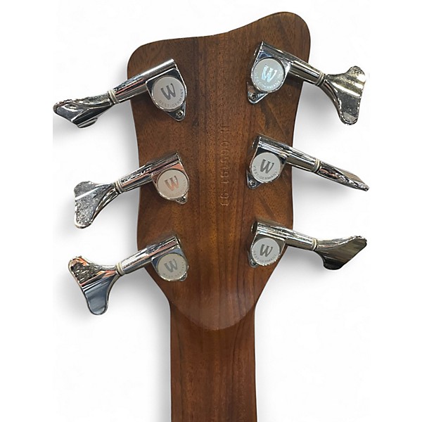 Used Warwick Pro Series Corvette Standard 6 String Natural Electric Bass Guitar