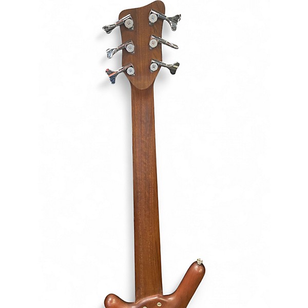 Used Warwick Pro Series Corvette Standard 6 String Natural Electric Bass Guitar