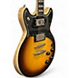 Used D'Angelico Deluxe Series Brighton Vintage Sunburst Solid Body Electric Guitar